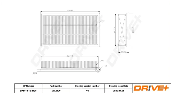 Luftfilter Dr!ve+ DP1110.10.0429 Bild Luftfilter Dr!ve+ DP1110.10.0429