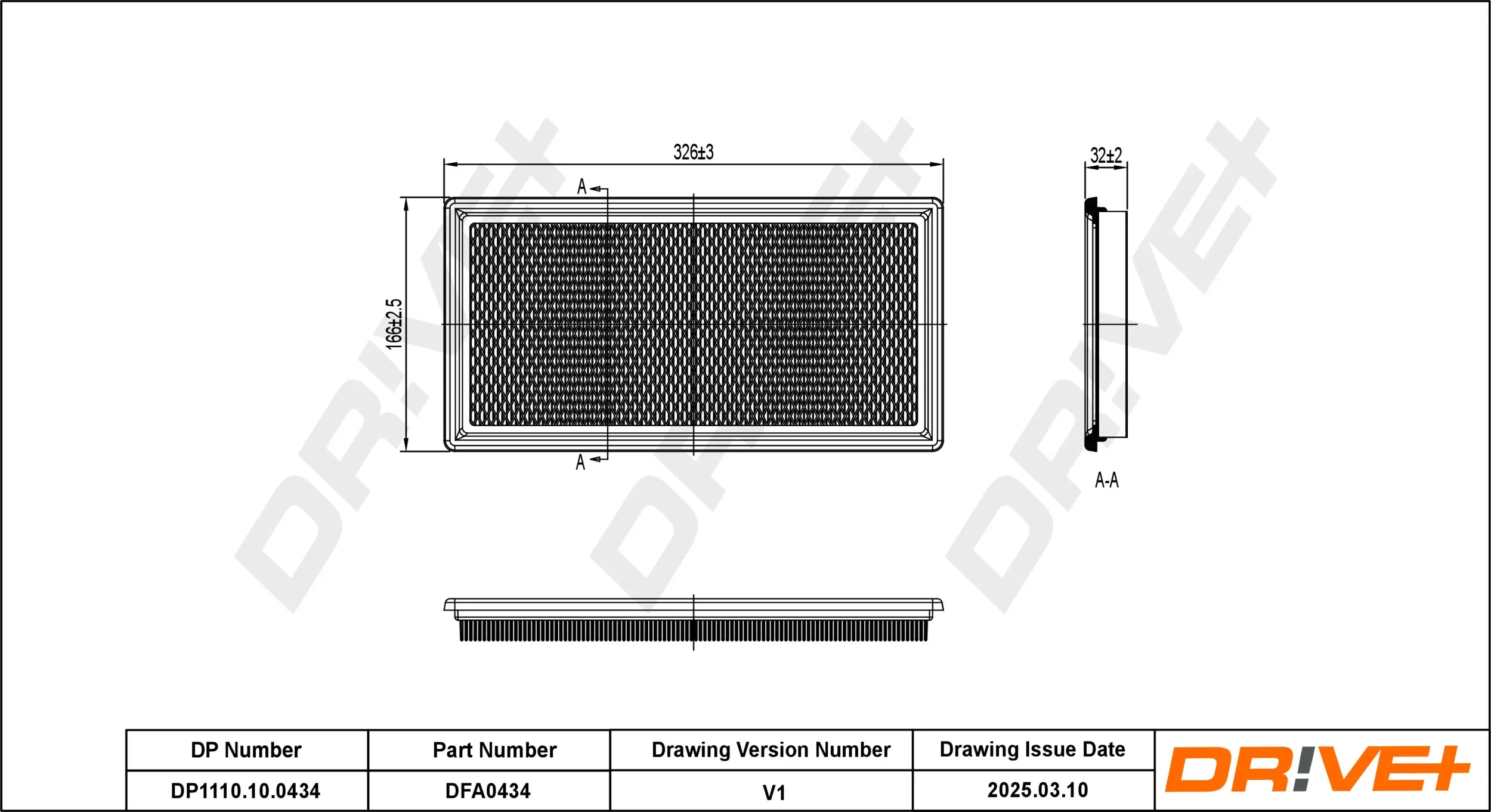 Luftfilter Dr!ve+ DP1110.10.0434