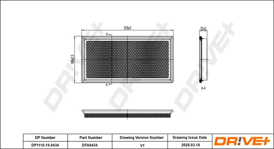 Luftfilter Dr!ve+ DP1110.10.0434 Bild Luftfilter Dr!ve+ DP1110.10.0434