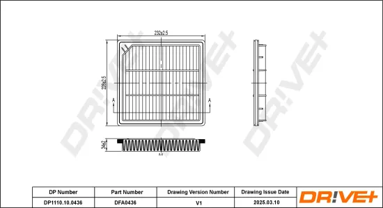 Luftfilter Dr!ve+ DP1110.10.0436 Bild Luftfilter Dr!ve+ DP1110.10.0436