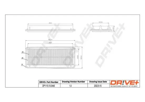 Luftfilter Dr!ve+ DP1110.10.0446 Bild Luftfilter Dr!ve+ DP1110.10.0446