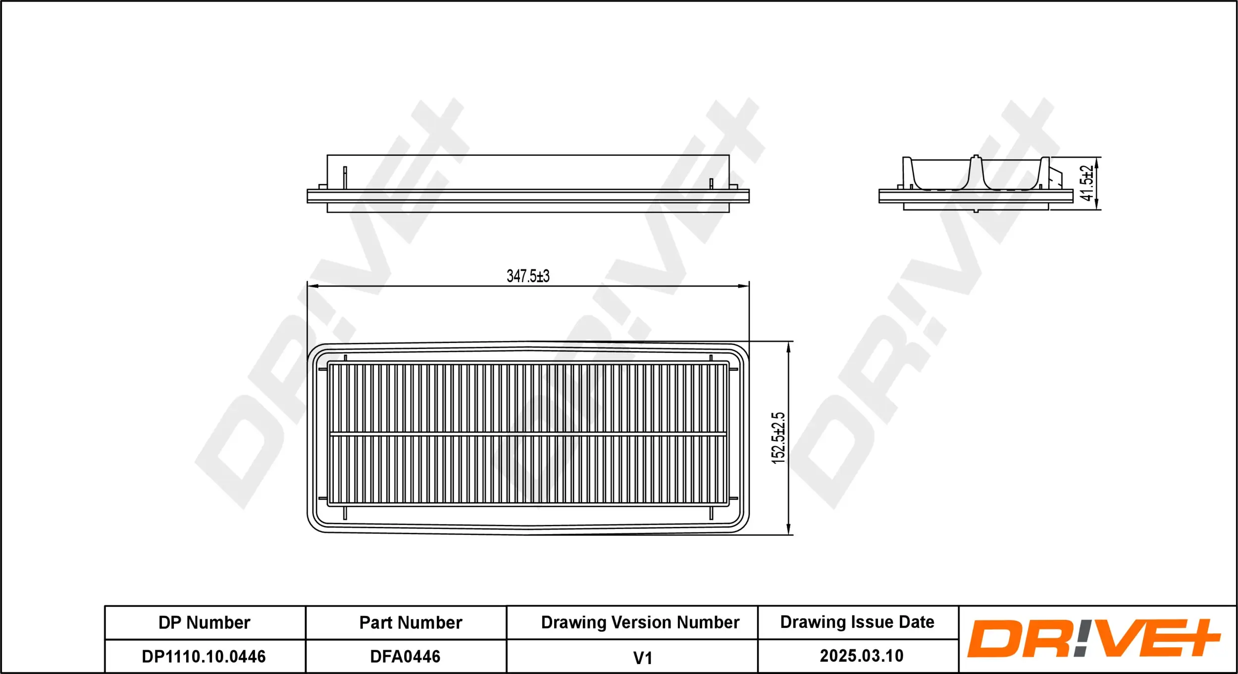 Luftfilter Dr!ve+ DP1110.10.0446