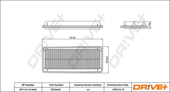 Luftfilter Dr!ve+ DP1110.10.0446 Bild Luftfilter Dr!ve+ DP1110.10.0446