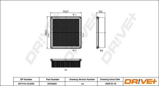Luftfilter Dr!ve+ DP1110.10.0454 Bild Luftfilter Dr!ve+ DP1110.10.0454