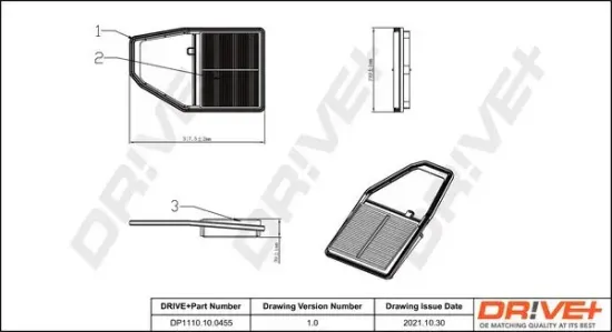 Luftfilter Dr!ve+ DP1110.10.0455 Bild Luftfilter Dr!ve+ DP1110.10.0455
