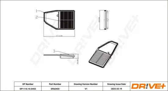 Luftfilter Dr!ve+ DP1110.10.0455 Bild Luftfilter Dr!ve+ DP1110.10.0455