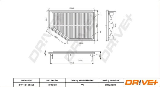 Luftfilter Dr!ve+ DP1110.10.0459 Bild Luftfilter Dr!ve+ DP1110.10.0459