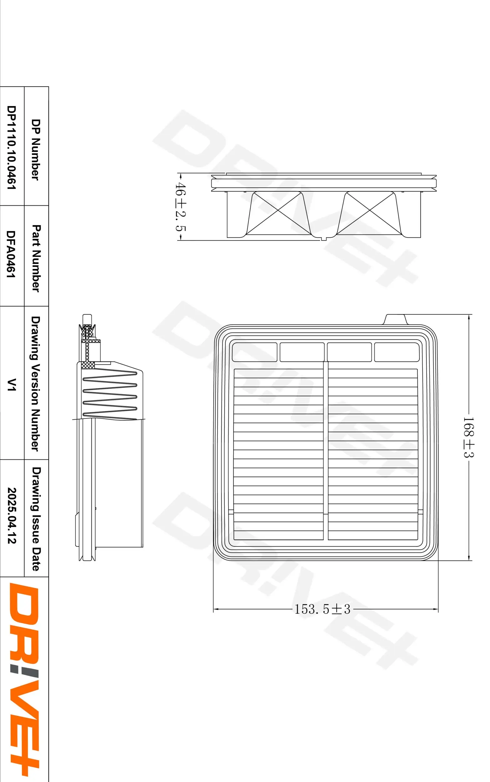 Luftfilter Dr!ve+ DP1110.10.0461