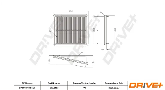 Luftfilter Dr!ve+ DP1110.10.0467 Bild Luftfilter Dr!ve+ DP1110.10.0467