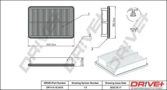 Luftfilter Dr!ve+ DP1110.10.0475 Bild Luftfilter Dr!ve+ DP1110.10.0475