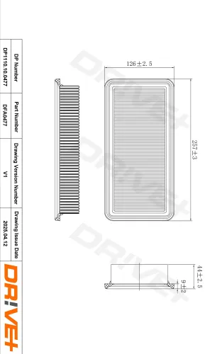 Luftfilter Dr!ve+ DP1110.10.0477 Bild Luftfilter Dr!ve+ DP1110.10.0477