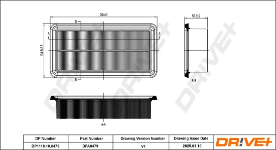 Luftfilter Dr!ve+ DP1110.10.0479 Bild Luftfilter Dr!ve+ DP1110.10.0479