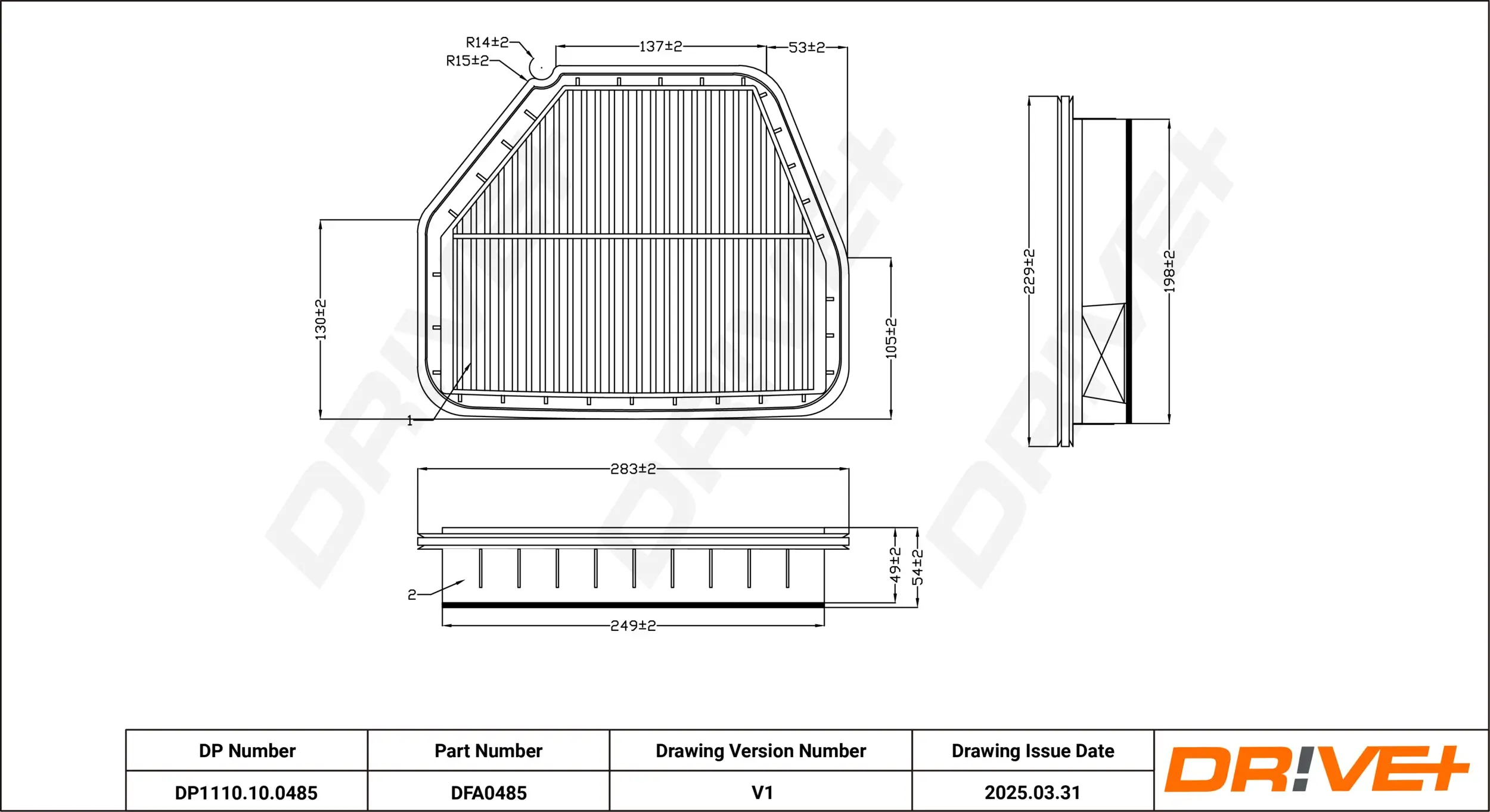 Luftfilter Dr!ve+ DP1110.10.0485