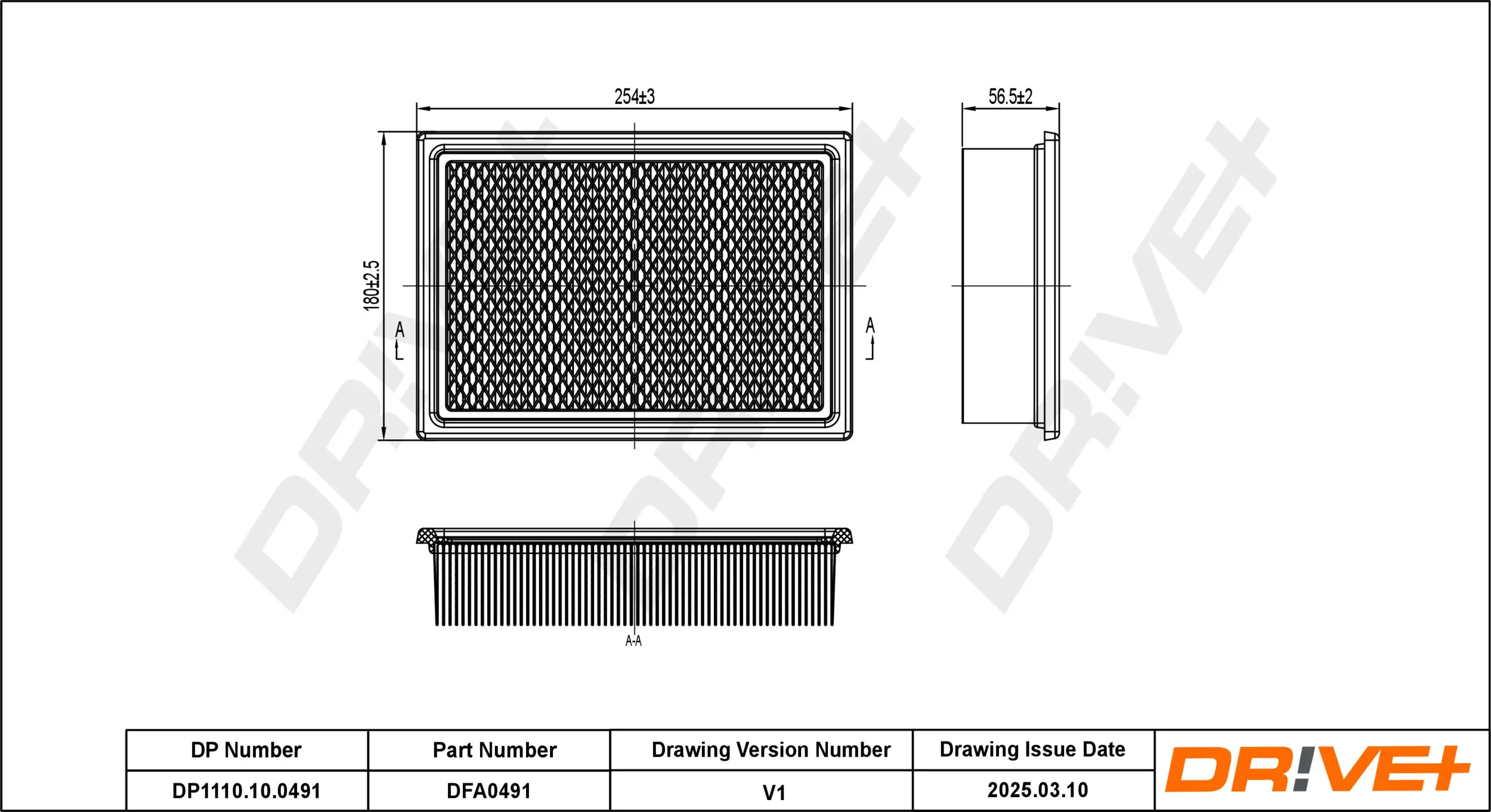 Luftfilter Dr!ve+ DP1110.10.0491