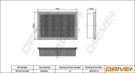 Luftfilter Dr!ve+ DP1110.10.0491 Bild Luftfilter Dr!ve+ DP1110.10.0491