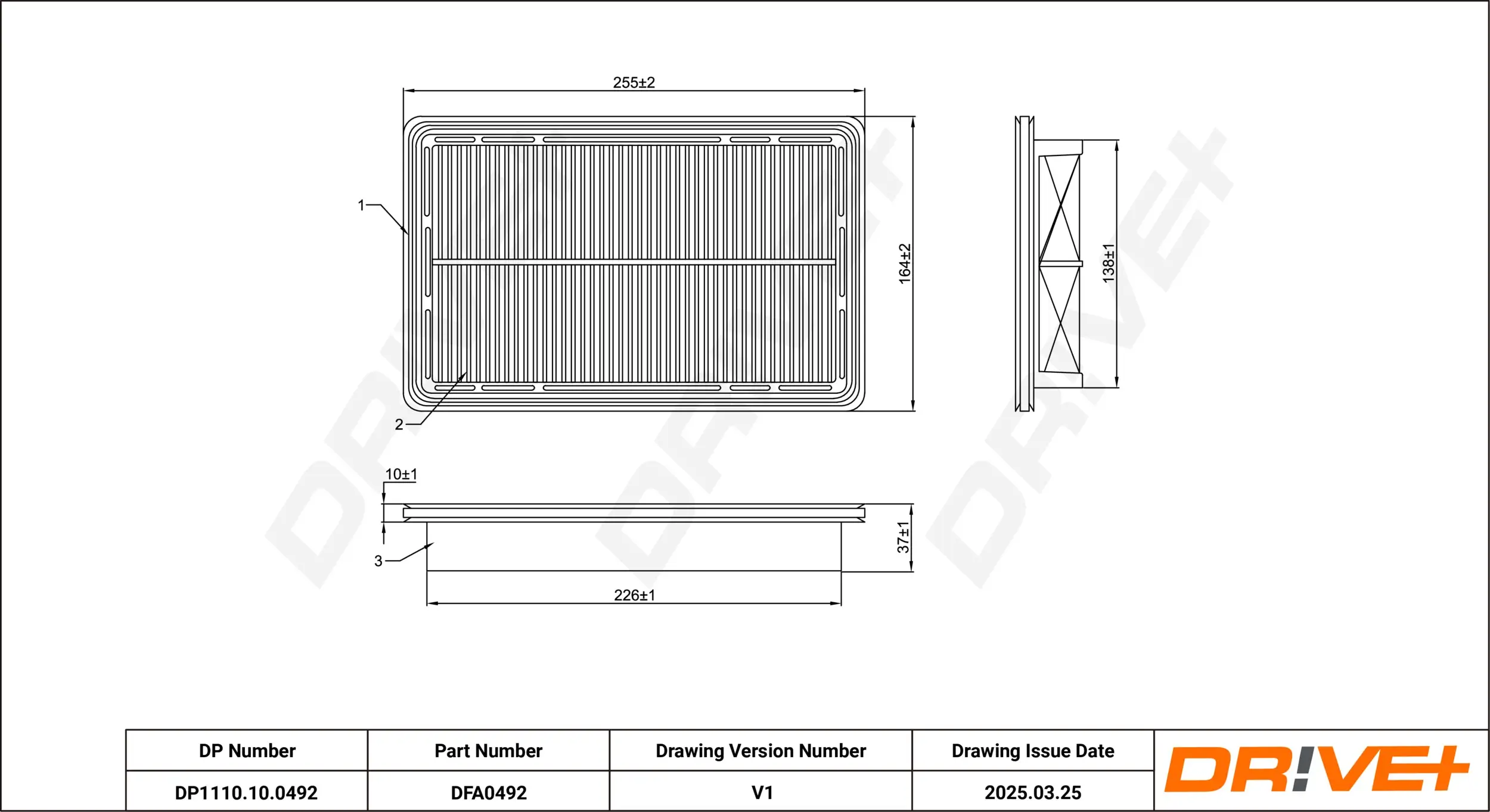 Luftfilter Dr!ve+ DP1110.10.0492
