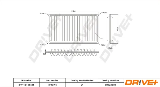 Luftfilter Dr!ve+ DP1110.10.0494 Bild Luftfilter Dr!ve+ DP1110.10.0494