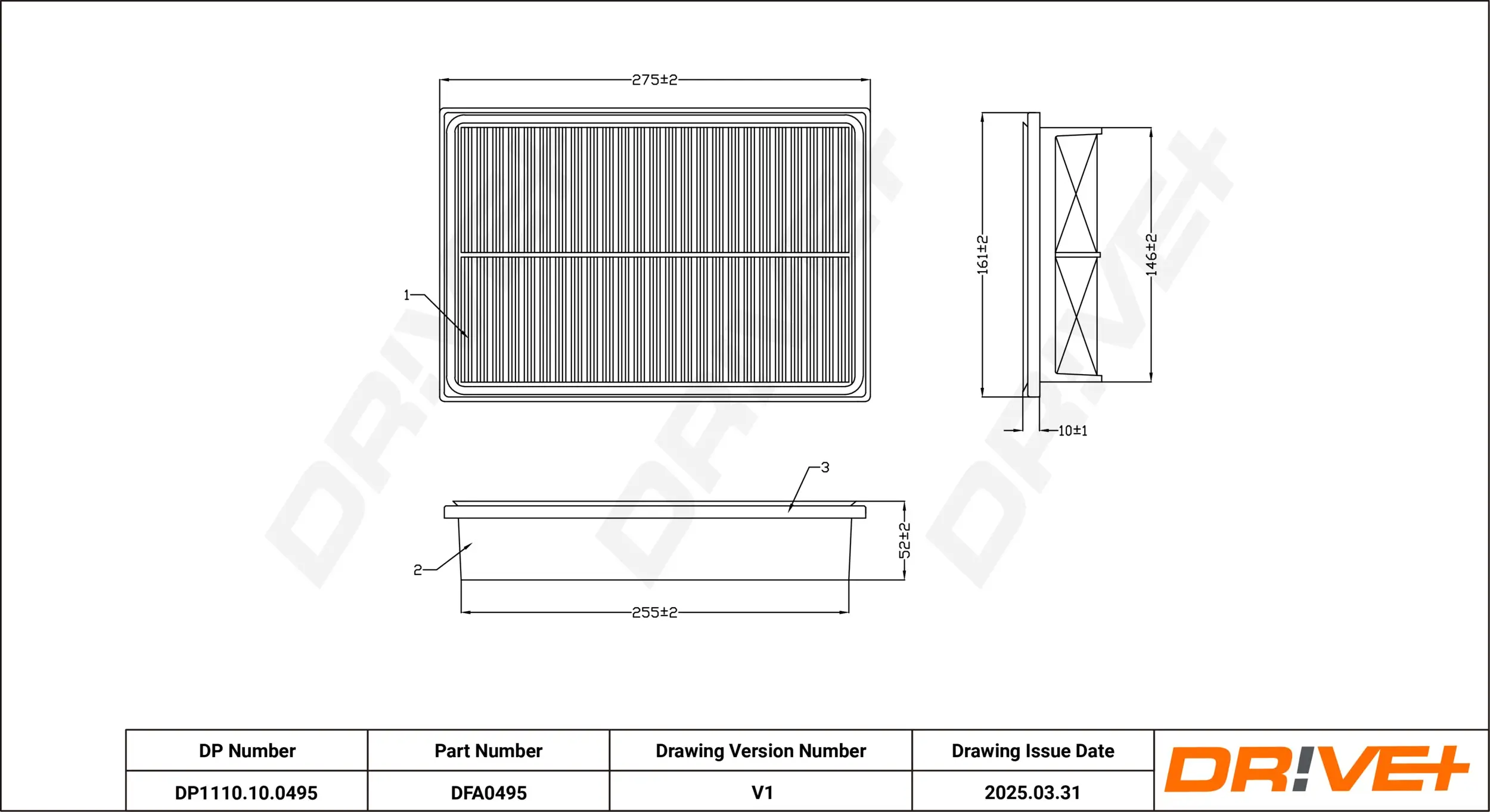 Luftfilter Dr!ve+ DP1110.10.0495