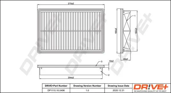 Luftfilter DR!VE+ DP1110.10.0496