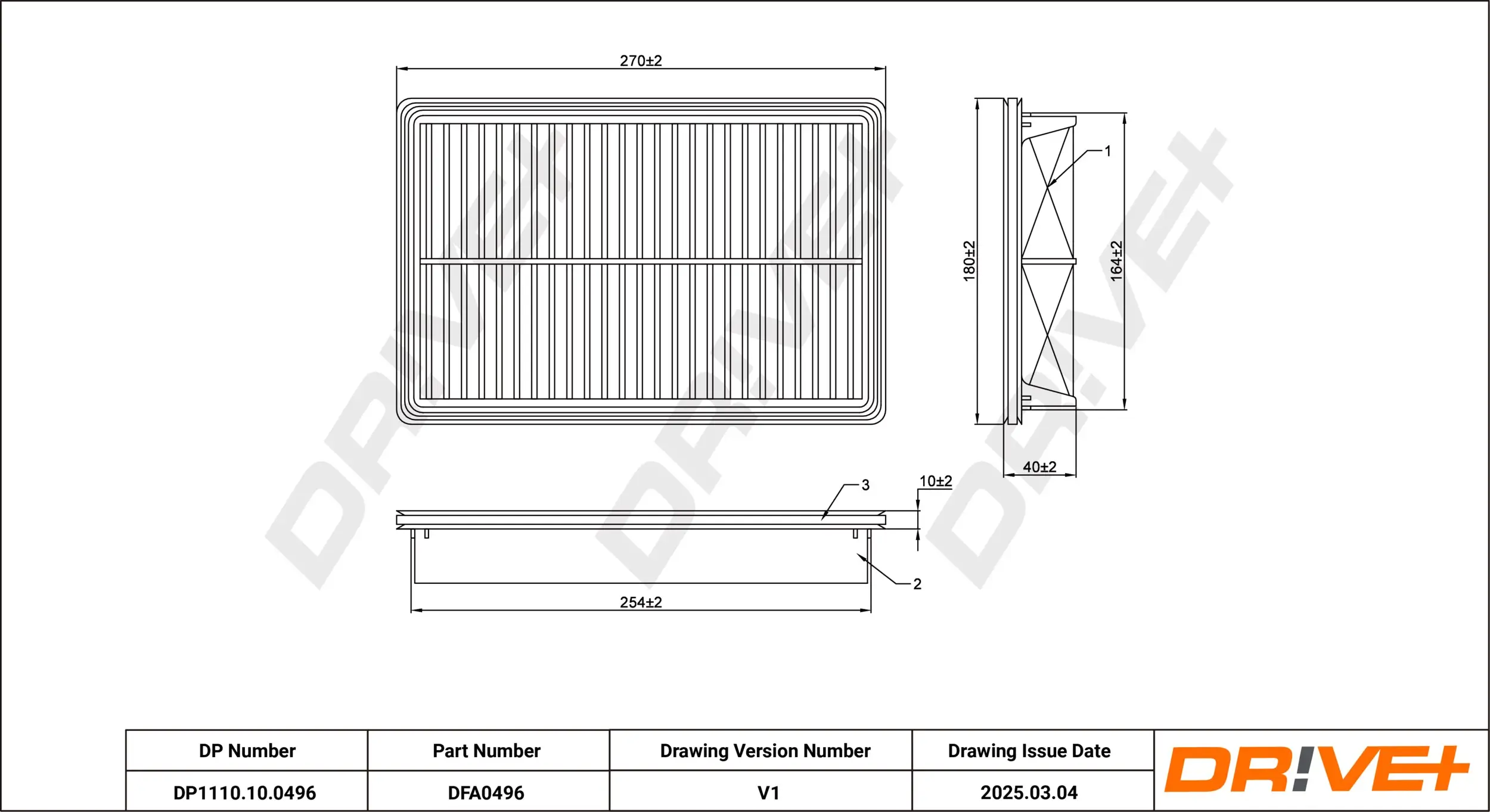 Luftfilter Dr!ve+ DP1110.10.0496