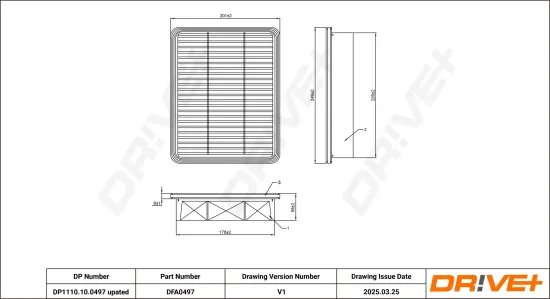 Luftfilter Dr!ve+ DP1110.10.0497 Bild Luftfilter Dr!ve+ DP1110.10.0497