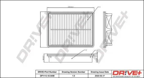 Luftfilter Dr!ve+ DP1110.10.0498 Bild Luftfilter Dr!ve+ DP1110.10.0498