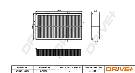 Luftfilter Dr!ve+ DP1110.10.0501 Bild Luftfilter Dr!ve+ DP1110.10.0501