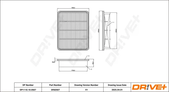 Luftfilter Dr!ve+ DP1110.10.0507 Bild Luftfilter Dr!ve+ DP1110.10.0507