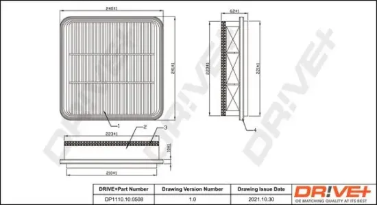 Luftfilter Dr!ve+ DP1110.10.0508 Bild Luftfilter Dr!ve+ DP1110.10.0508