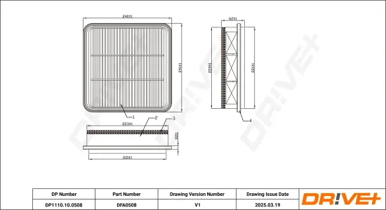 Luftfilter Dr!ve+ DP1110.10.0508 Bild Luftfilter Dr!ve+ DP1110.10.0508