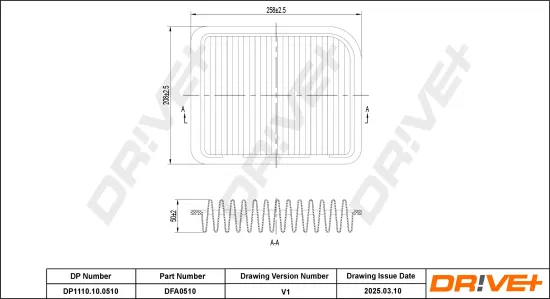 Luftfilter Dr!ve+ DP1110.10.0510 Bild Luftfilter Dr!ve+ DP1110.10.0510