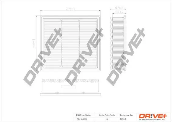 Luftfilter Dr!ve+ DP1110.10.0512