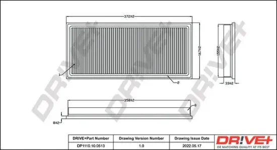 Luftfilter Dr!ve+ DP1110.10.0513 Bild Luftfilter Dr!ve+ DP1110.10.0513