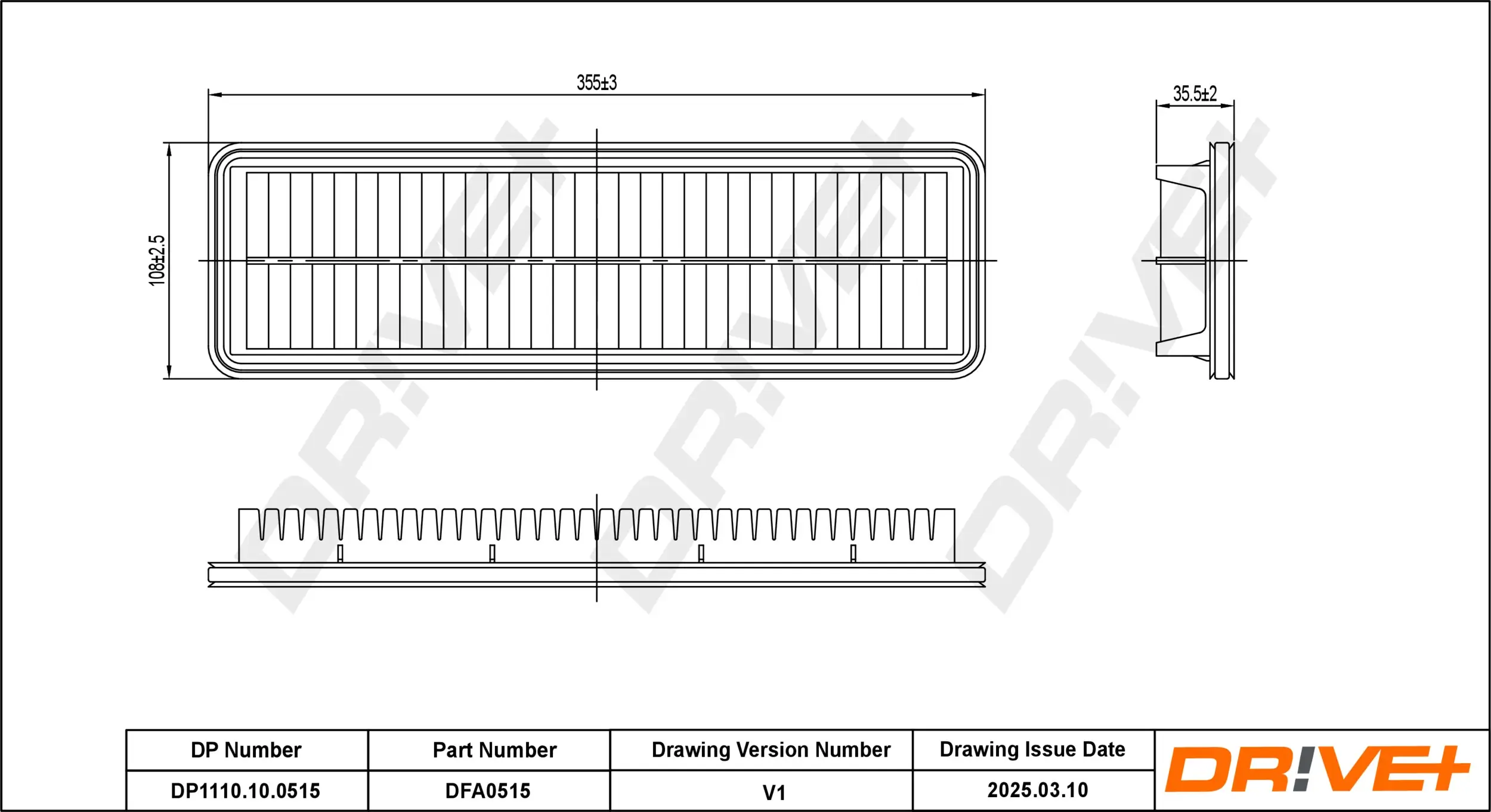 Luftfilter Dr!ve+ DP1110.10.0515