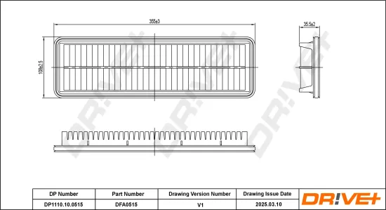 Luftfilter Dr!ve+ DP1110.10.0515 Bild Luftfilter Dr!ve+ DP1110.10.0515