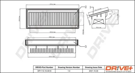 Luftfilter Dr!ve+ DP1110.10.0516 Bild Luftfilter Dr!ve+ DP1110.10.0516