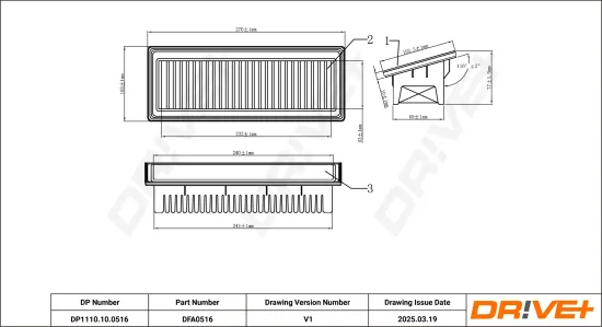 Luftfilter Dr!ve+ DP1110.10.0516 Bild Luftfilter Dr!ve+ DP1110.10.0516