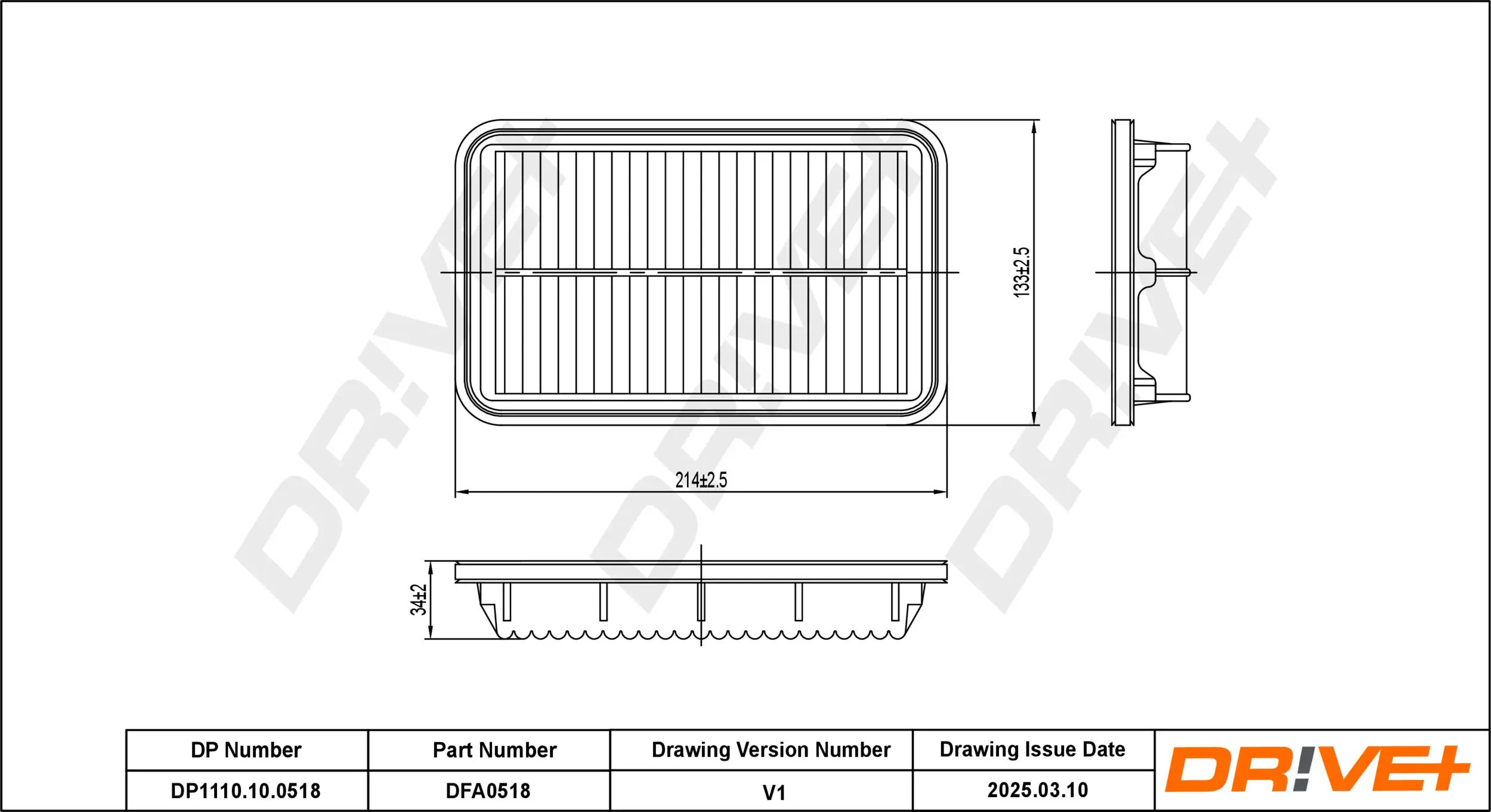 Luftfilter Dr!ve+ DP1110.10.0518