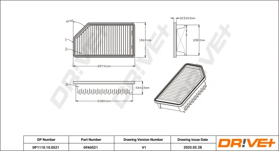 Luftfilter Dr!ve+ DP1110.10.0521 Bild Luftfilter Dr!ve+ DP1110.10.0521
