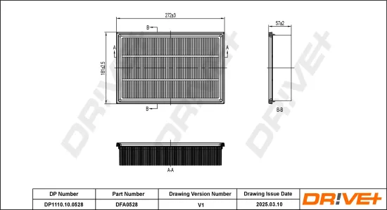 Luftfilter DR!VE+ DP1110.10.0528 Bild Luftfilter DR!VE+ DP1110.10.0528