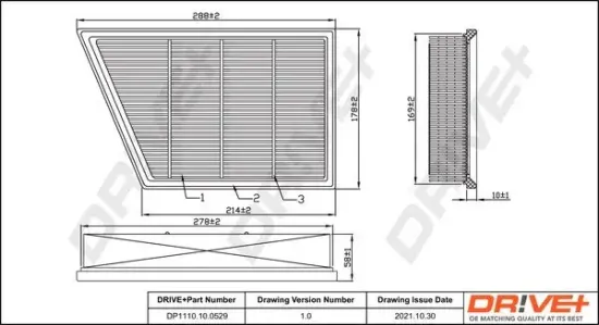 Luftfilter Dr!ve+ DP1110.10.0529 Bild Luftfilter Dr!ve+ DP1110.10.0529