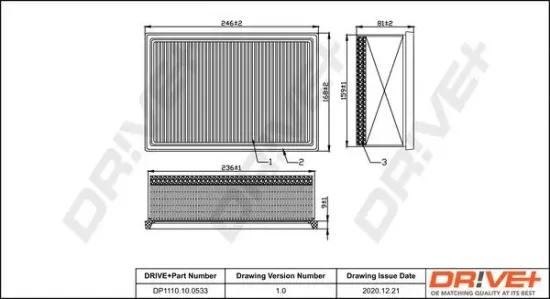 Luftfilter Dr!ve+ DP1110.10.0533 Bild Luftfilter Dr!ve+ DP1110.10.0533