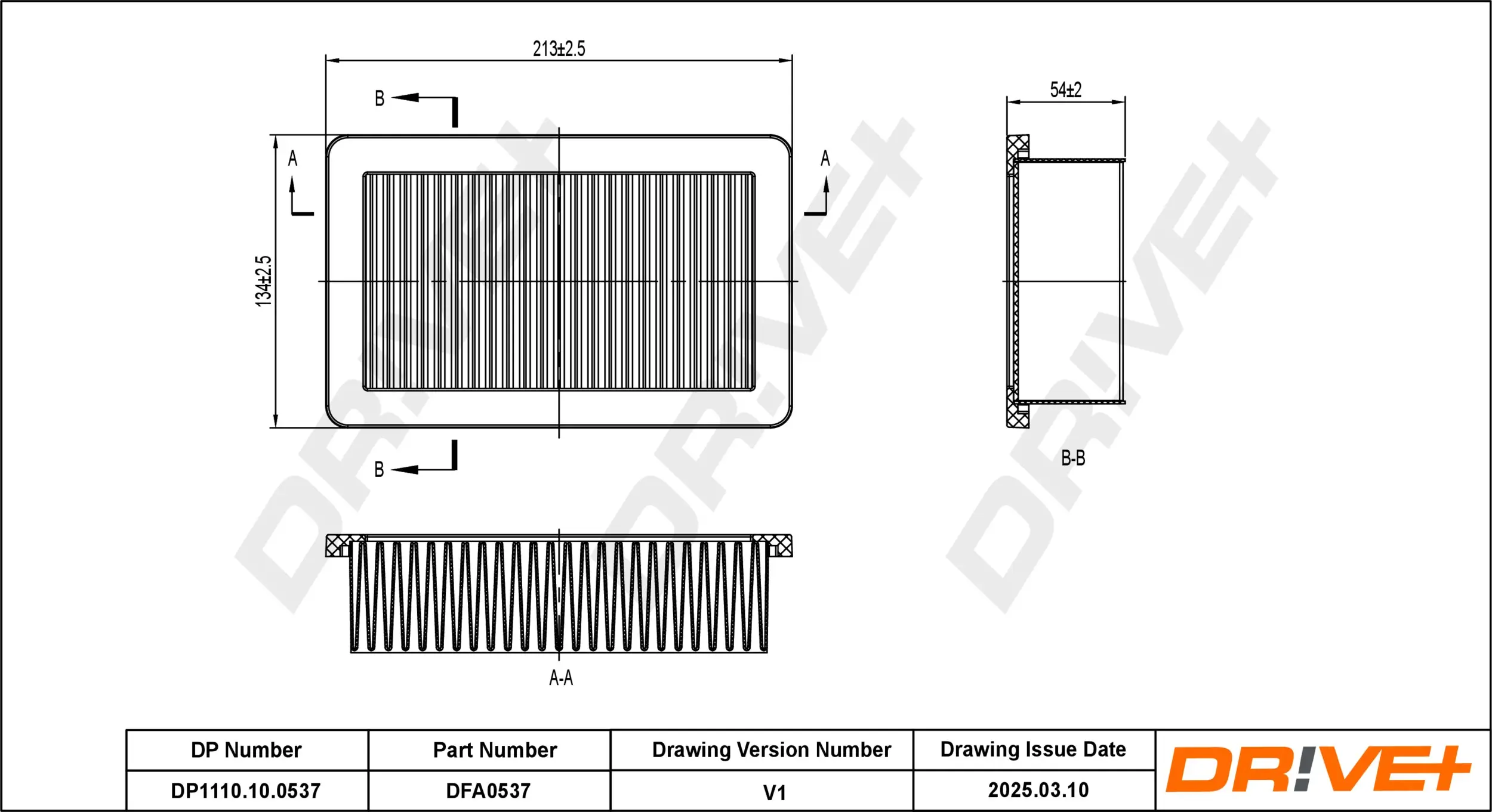 Luftfilter Dr!ve+ DP1110.10.0537
