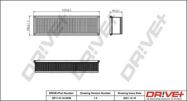 Luftfilter Dr!ve+ DP1110.10.0538