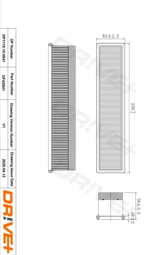 Luftfilter Dr!ve+ DP1110.10.0541 Bild Luftfilter Dr!ve+ DP1110.10.0541