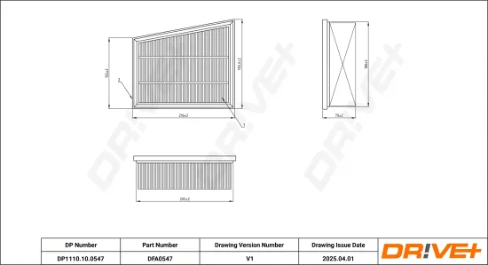 Luftfilter Dr!ve+ DP1110.10.0547 Bild Luftfilter Dr!ve+ DP1110.10.0547
