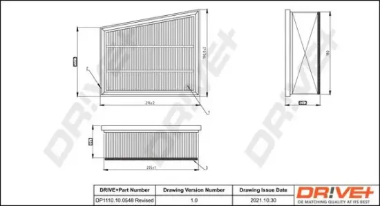 Luftfilter Dr!ve+ DP1110.10.0548 Bild Luftfilter Dr!ve+ DP1110.10.0548