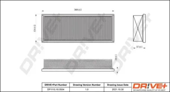 Luftfilter Dr!ve+ DP1110.10.0554 Bild Luftfilter Dr!ve+ DP1110.10.0554