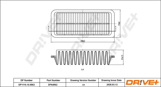 Luftfilter Dr!ve+ DP1110.10.0562 Bild Luftfilter Dr!ve+ DP1110.10.0562