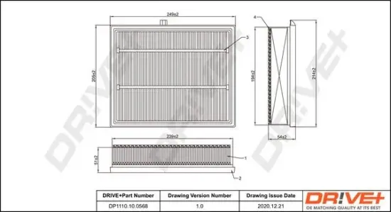 Luftfilter DR!VE+ DP1110.10.0568 Bild Luftfilter DR!VE+ DP1110.10.0568